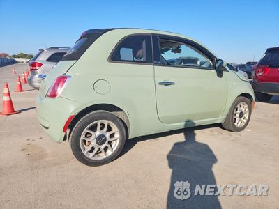 Trzecie zdjęcie samochodu z tyłu: 2012 FIAT 500 POP VIN:3C3CFFDR3CT213253 - miniatura