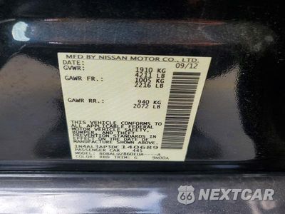 Zdjęcie 12 z 12 samochodu: 2013 NISSAN ALTIMA 2.5 VIN:1N4AL3AP3DC140689 - miniatura