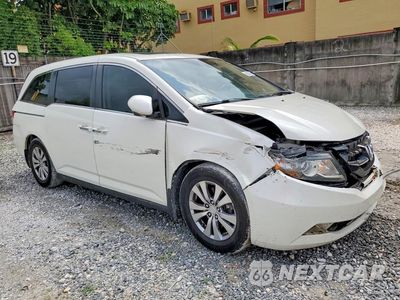 Czwarte zdjęcie samochodu z boku: 2016 HONDA ODYSSEY EXL VIN:5FNRL5H61GB161179 - miniatura
