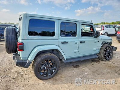 Trzecie zdjęcie samochodu z tyłu: 2023 JEEP WRANGLER SAHARA 4XE VIN:1C4JJXP60PW554778 - miniatura