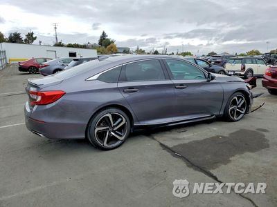 Trzecie zdjęcie samochodu z tyłu: 2018 HONDA ACCORD SPORT VIN:1HGCV1F35JA262972 - miniatura