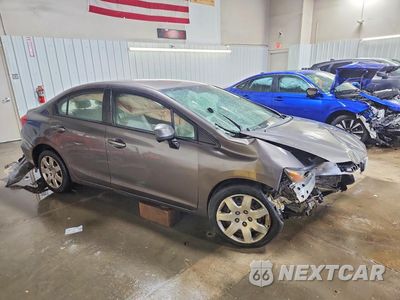 Czwarte zdjęcie samochodu z boku: 2012 HONDA CIVIC LX VIN:19XFB2F57CE065233 - miniatura