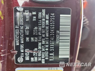Zdjęcie 13 z 13 samochodu: 2019 KIA OPTIMA LX VIN:5XXGT4L30KG357554 - miniatura