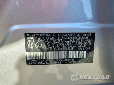 Zdjęcie 12 z 12 samochodu: 2008 LEXUS LS 460 VIN:JTHBL46F085080528 - miniatura