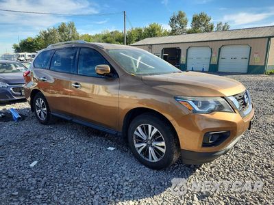 Czwarte zdjęcie samochodu z boku: 2017 NISSAN PATHFINDER SV VIN:5N1DR2MM4HC605449 - miniatura