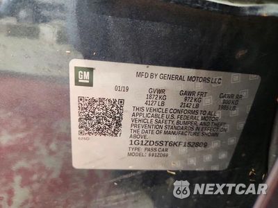 Zdjęcie 12 z 12 samochodu: 2019 CHEVROLET MALIBU LT VIN:1G1ZD5ST6KF152809 - miniatura