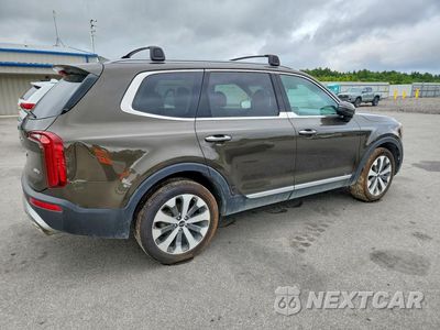 Trzecie zdjęcie samochodu z tyłu: 2021 KIA TELLURIDE S VIN:5XYP64HC1MG143526 - miniatura