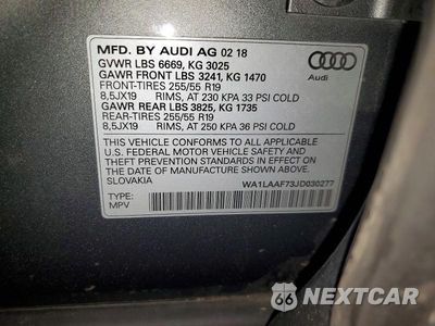Zdjęcie 13 z 13 samochodu: 2018 AUDI Q7 PREMIUM PLUS VIN:WA1LAAF73JD030277 - miniatura