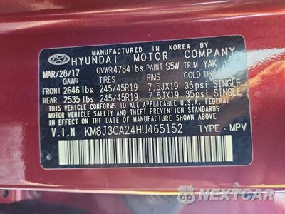 Zdjęcie 13 z 13 samochodu: 2017 HYUNDAI TUCSON SPORT VIN:KM8J3CA24HU465152 - miniatura