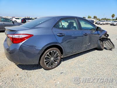 Trzecie zdjęcie samochodu z tyłu: 2014 TOYOTA COROLLA S PLUS VIN:5YFBURHEXEP026748 - miniatura