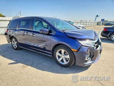 Czwarte zdjęcie samochodu z boku: 2018 HONDA ODYSSEY EXL VIN:5FNRL6H79JB065547 - miniatura