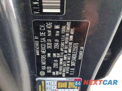 Zdjęcie 12 z 12 samochodu: 2020 KIA FORTE FE VIN:3KPF24AD0LE255076 - miniatura