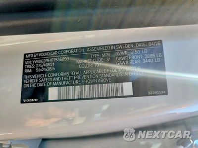 Zdjęcie 14 z 14 samochodu: 2026 VOLVO XC90 PLUS VIN:YV4062PE4T1536893 - miniatura