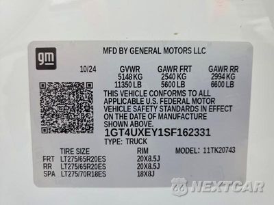Zdjęcie 12 z 12 samochodu: 2025 GMC SIERRA K2500 DENALI ULTIMATE VIN:1GT4UXEY1SF162331 - miniatura