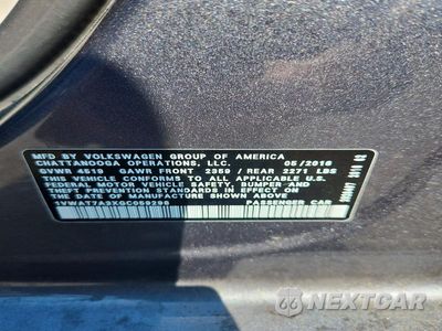 Zdjęcie 12 z 12 samochodu: 2016 VOLKSWAGEN PASSAT S VIN:1VWAT7A3XGC059298 - miniatura