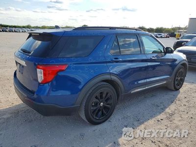 Trzecie zdjęcie samochodu z tyłu: 2021 FORD EXPLORER XLT VIN:1FMSK7DH1MGA94684 - miniatura