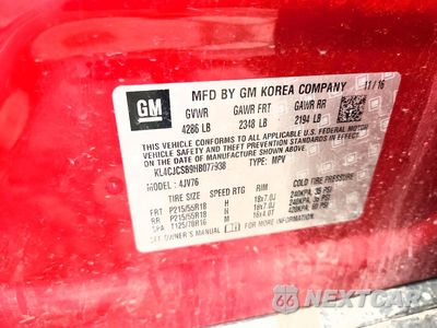 Zdjęcie 13 z 13 samochodu: 2017 BUICK ENCORE ESSENCE VIN:KL4CJCSB9HB077938 - miniatura
