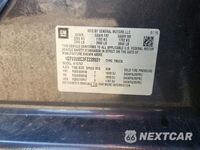 Zdjęcie 12 z 12 samochodu: 2015 GMC SIERRA K1500 SLE VIN:1GTV2UEC3FZ228931 - miniatura