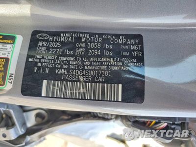 Zdjęcie 13 z 13 samochodu: 2025 HYUNDAI ELANTRA SEL VIN:KMHLS4DG4SU017381 - miniatura