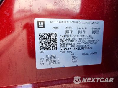 Zdjęcie 14 z 14 samochodu: 2020 CHEVROLET EQUINOX PREMIER VIN:2GNAXPEX1L6259873 - miniatura