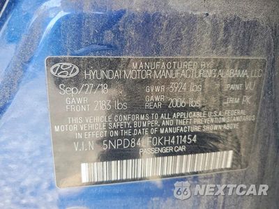 Zdjęcie 12 z 12 samochodu: 2019 HYUNDAI ELANTRA VALUE EDITION VIN:5NPD84LF0KH411454 - miniatura