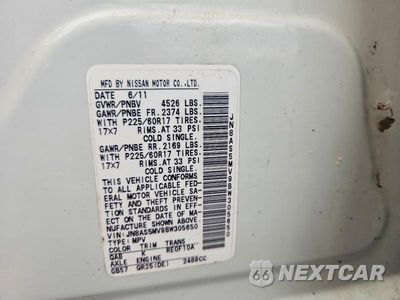 Zdjęcie 13 z 13 samochodu: 2011 NISSAN ROGUE S VIN:JN8AS5MV9BW305650 - miniatura