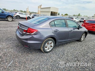 Trzecie zdjęcie samochodu z tyłu: 2014 HONDA CIVIC LX VIN:19XFB2F5XEE036831 - miniatura