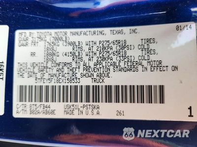 Zdjęcie 13 z 13 samochodu: 2014 TOYOTA TUNDRA CREWMAX SR5 VIN:5TFEY5F18EX158533 - miniatura