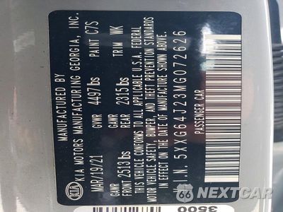 Zdjęcie 12 z 12 samochodu: 2021 KIA K5 GT LINE VIN:5XXG64J23MG072626 - miniatura