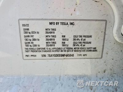 Zdjęcie 13 z 13 samochodu: 2022 TESLA MODEL Y VIN:7SAYGDEE6NF445848 - miniatura