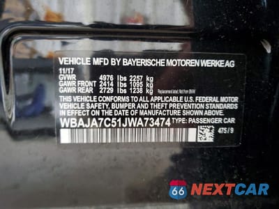 Zdjęcie 12 z 12 samochodu: 2018 BMW 5ER 530 XI VIN:WBAJA7C51JWA73474 - miniatura