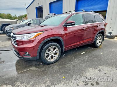2015 TOYOTA HIGHLANDER XLE 5TDJKRFH2FS149967 - główne zdjęcie licytacji z USA - miniatura
