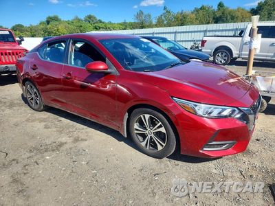 Czwarte zdjęcie samochodu z boku: 2021 NISSAN SENTRA SV VIN:3N1AB8CV7MY276775 - miniatura