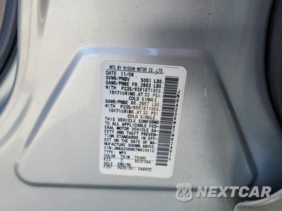 Zdjęcie 13 z 13 samochodu: 2007 NISSAN MURANO S VIN:JN8AZ08WX7W624810 - miniatura
