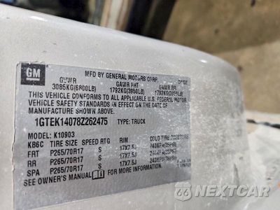 Zdjęcie 12 z 12 samochodu: 2008 CHEVROLET SILVERADO K1500 VIN:1GCEK19068Z219657 - miniatura