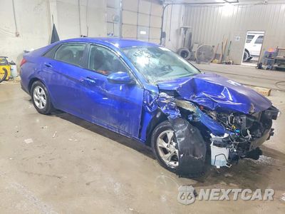 Czwarte zdjęcie samochodu z boku: 2021 HYUNDAI ELANTRA SE VIN:KMHLL4AG4MU209551 - miniatura