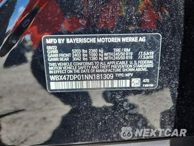 Zdjęcie 13 z 13 samochodu: 2022 BMW X3 SDRIVE30I VIN:WBX47DP01NN181309 - miniatura