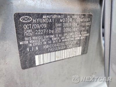 Zdjęcie 12 z 12 samochodu: 2010 HYUNDAI ELANTRA GLS VIN:KMHDU4AD9AU907009 - miniatura