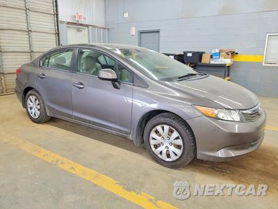 Czwarte zdjęcie samochodu z boku: 2012 HONDA CIVIC LX VIN:19XFB2F53CE068307 - miniatura