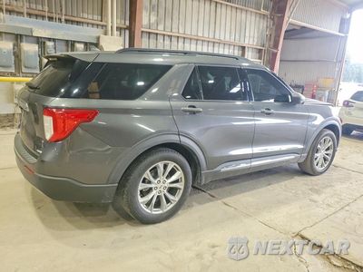 Trzecie zdjęcie samochodu z tyłu: 2020 FORD EXPLORER XLT VIN:1FMSK7DH1LGC41939 - miniatura