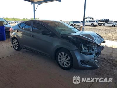 Czwarte zdjęcie samochodu z boku: 2013 HYUNDAI ELANTRA GLS VIN:5NPDH4AE3DH185844 - miniatura