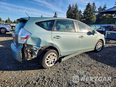 Trzecie zdjęcie samochodu z tyłu: 2013 TOYOTA PRIUS V THREE VIN:JTDZN3EU0D3258660 - miniatura
