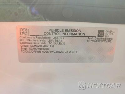Zdjęcie 12 z 12 samochodu: 2025 CHEVROLET TRAX 1LT VIN:KL77LHEPXSC234350 - miniatura
