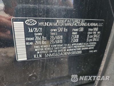 Zdjęcie 13 z 13 samochodu: 2022 HYUNDAI SANTA FE XRT VIN:5NMS6DAJ4NH385088 - miniatura