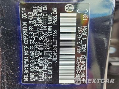 Zdjęcie 12 z 12 samochodu: 2020 TOYOTA COROLLA SE VIN:JTDS4RCE4LJ011168 - miniatura