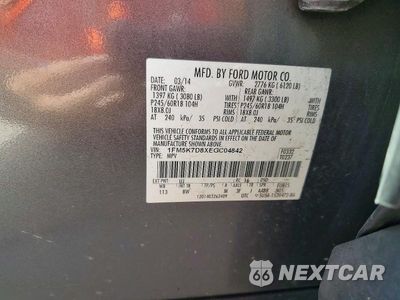 Zdjęcie 13 z 13 samochodu: 2014 FORD EXPLORER XLT VIN:1FM5K7D8XEGC04842 - miniatura