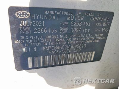 Zdjęcie 12 z 12 samochodu: 2022 GENESIS G80 2.5T VIN:KMTGB4SC7NU095813 - miniatura