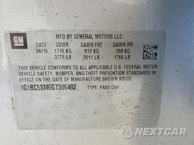 Zdjęcie 12 z 12 samochodu: 2016 CHEVROLET CRUZE LS VIN:1G1BC5SM6G7306482 - miniatura