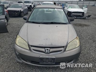 Piąte zdjęcie samochodu w środku: 2005 HONDA CIVIC LX VIN:2HGES165X5H561254 - miniatura