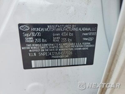 Zdjęcie 12 z 12 samochodu: 2021 HYUNDAI SONATA SEL PLUS VIN:5NPEJ4J21MH077026 - miniatura